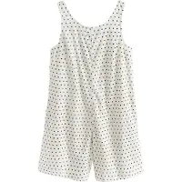 Next Jumpsuit sort / hvid