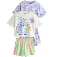 Next Nattøj 'Disney Lilo Und Stitch' creme / lilla / lilla / abrikos