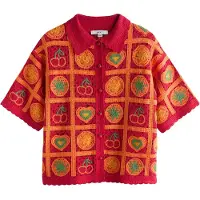 Next Cardigan gul / grøn / orange / brandrød