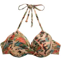 Next Bikinioverdel cyanblå / orange / pudder / sort