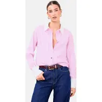 Lipsy Bluse lys pink / hvid