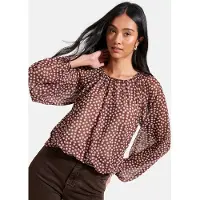 Friends Like These Bluse brun / offwhite