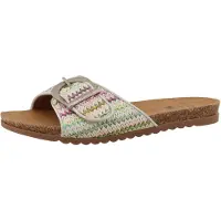 Mustang Pantoletter 'Flat' blå / grøn / lilla / orange / pink / offwhite