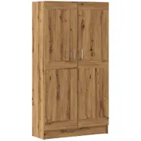vidaXL bogskab 82,5x30,5x150 cm konstrueret træ kunsteg