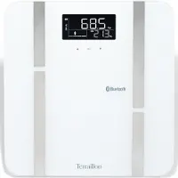Terraillon X-Line Connect, Elektronisk personlig vægt, 180 kg, 100 g, Hvid, Firkant, 8 bruger(e)