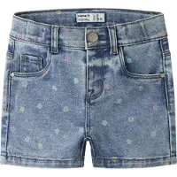 Name it Shorts - NmfSalli - Slim - Noos - Medium Blue Denim/FLOW - - 3 år (98) - Shorts