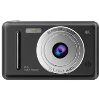 Mtp Products A1 Retro-digitalkamera med 50MP, 4K-video og 8x zoom - sort