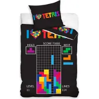 MCU Tetris Gamer Sengetøj - 100 procent bomuld