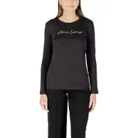 Armani Exchange A|X Armani Exchangetil kvinder. XW001456AF10356MC021 T-shirt Marca sort (S), Casual, Bomuld, Lange ærmer
