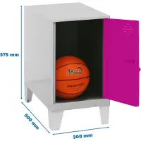 Simonlocker Montadas Dism.mini+pies Skab 575x300x500 Mm
