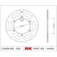 Rk 4008 520 Bagtandhjul