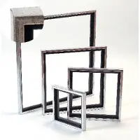 Smartmax Svæveramme træ antik-silverlook 50x50