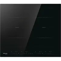 Hisense HI6442BSCE, Sort, Indbygget, 59 cm, Zone induktionskogeplade, Keramisk, 4 zone(s)
