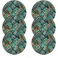 Bertoni-arco Bertoni Rinkinys 6D apvalių stalo kilimėlių rinkinys - ESTERA