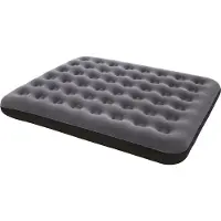 Camping Check Luftmadras - Double - 203x152x22 cm - Grå/Sort - - OneSize - Madras