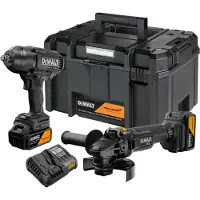 DeWalt 18v xr elværktøjssæt zest dcf86 og dcg45 2x5ah dwxmcl