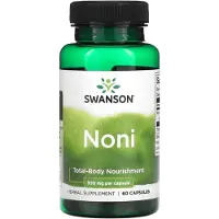 Swanson Health , Noni, 500 mg, 60 Kapsler