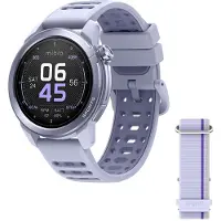 Mibro GS Active2 - Smart ur med rem - flydende silikone - håndledsstørrelse: op til 265 mm - display 1.32 - Bluetooth, NFC - 51.7 g - lyselilla
