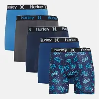 Hurley Herre Regrind Fem Pak Undertruser Lyseblå
