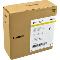 Canon PFI-110 Y Blækpatron Gul PFI-110Y Modsvarer: N/A