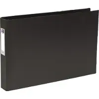 Pierre by Elba Ringbind Ny A3It ryg 55 4 D-ringe Pvc sort