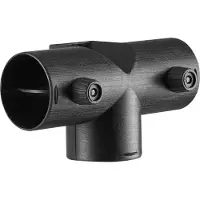 Vevor Dieselvarmerstik, 59 mm tilbehør til dieselvarmerkanalstik, T-formede 3-vejs luftudluftningsstik med 2 90° drejelige ventiler, sorte samlingsstik til 2KW dieselvarmere