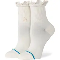 Stance - Sokker dame - Ruffle Icon Quarter Ivory til UnisexNylon - Størrelse 38-42 - Hvid