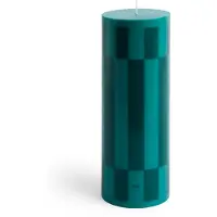 HAY Column Candle bloklys large 25 cm Green-dark green