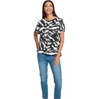 HEINE Bluse sort / hvid