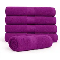 Egeria Bomulds håndklæde - 100% bomuld - Badehåndklæde 70x140 cm - Diamant - Lilla