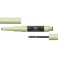 Pixi Natural Brow Duo Dual Sided Waterproof Brow Pencil & Brow Gel Øjenbrynsgel 2.5 g SOFT BLACK