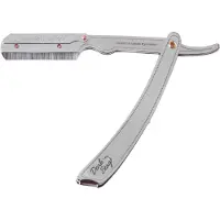 Dark Stag Barber Straight Razor Shavette Premium stålhåndtag