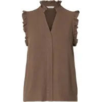Selected Bluse 'SLFViva' mørkebrun