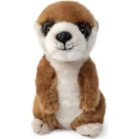 Living Nature Bamse - 17x9 cm - Baby Surikat - Brun/Beige - - OneSize - Bamse
