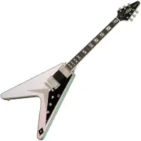 Epiphone Flying V Custom Futura Quicksilver Shift