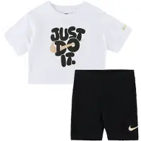 Nike Shortssæt - T-shirt/Shorts - Sort m. Print - - 24 mdr - Shorts