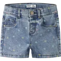 Name it Shorts - NmfSalli - Slim - Noos - Medium Blue Denim/FLOW - - 1 år (80) - Shorts