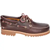 Timberland Timberlandtil mænd. TB0300032141 Authentics 3 Eye Classic Lug bådsko i læder, brun (40), Fast, Blonder, Casual
