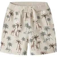 Name It Mini Sweatshorts - NmmHenry - Peyote Melange m. Palmer - - 3 år (98) - Shorts