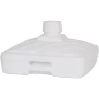Eda paraplystativ i plast, firkantet (B)565 mm, hvid til fyldning med vand eller sand, 1 stk (010607 BL)