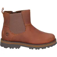 Timberland Timberlandunisex til børn. TB0A25T43581 Courma Kid Chelsea-støvler i brunt læder (32), Fast, Lynlås, Velcro, Casual, børnetøj