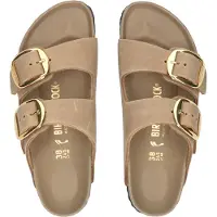 Birkenstock Birkenstocktil kvinder. 1030395 Sandaler i læder Arizona Big Buckle (smal pasform) lysebrun (41), Fast, Ingen, Casual