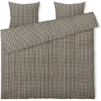 Juna dobbelt sengetøj 200x220 cm - 100% økologisk bomuld - Bæk&Bølge sort