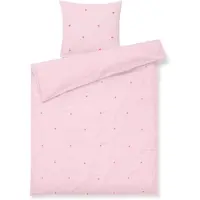 Juna Sengetøj - Daisy - Junior - Pink/Rød - - Junior - Sengetøj - Junior