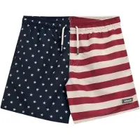 Sebago Sebagotil mænd. 78121FW Bend USA Flag badedragt navy, rød (M), Badetøj, Polyester, Blå