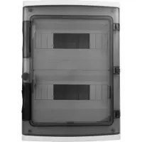 Marlanvil Påbygget fordelingstavle HIGH IP65 24 (12+12) modulær transparent dør 940.24.1 ML 2x12