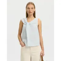 Selected Bluse 'SLFHANNAH' lyseblå / hvid