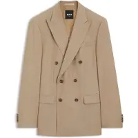 BOSS ONE slim-fit habitjakke i ny uld