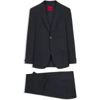 HUGO Extra slim fit jakkesæt i to dele i mønstret stof