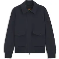 BOSS BOSStil mænd. 50562351 Ocruise marineblå bomberjakke (54), Casual, Polyester